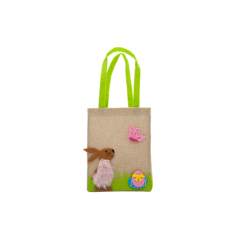 Easter Hessian Bag (17.5 x 13cm)