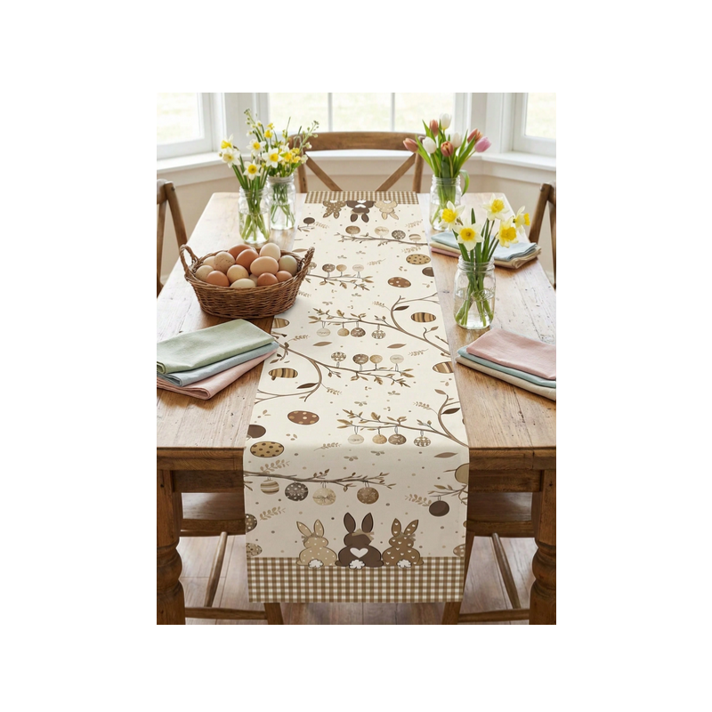 Vintage Easter Table Runner