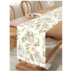 Bunny and Leaf Table Runner
