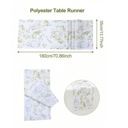Bunny and Leaf Table Runner