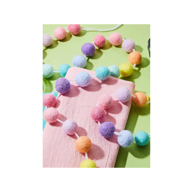Pastel Pom-Pom Garland (2m)