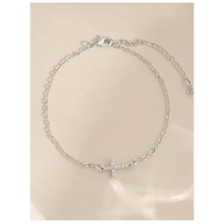 Silver Cross Bracelet
