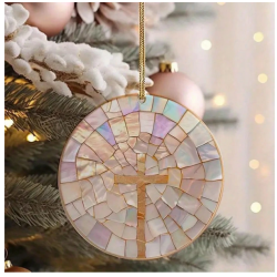 Stained Glass Cross Window...