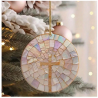 Stained Glass Cross Window Ornament