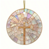 Stained Glass Cross Window Ornament
