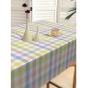 Pastel Plaid Tablecloth (Disposable)