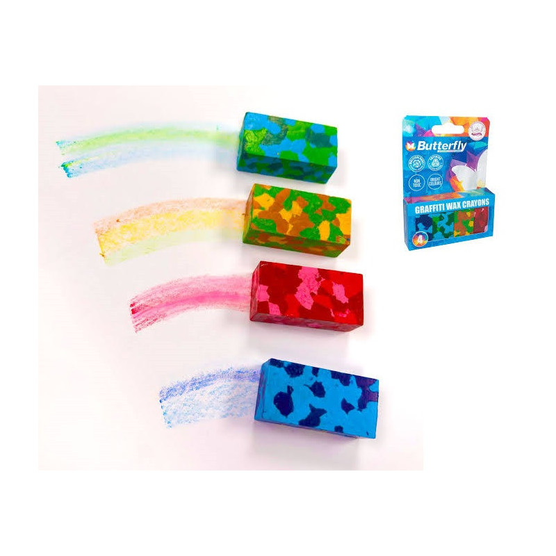 Graffiti Wax Crayons (4 pack)