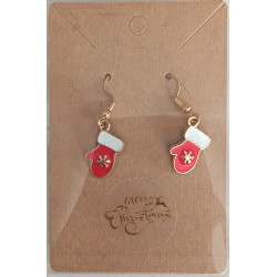 Festive Earrings - Mittens...