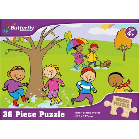 Wooden Puzzle - 36 Piece - Winter