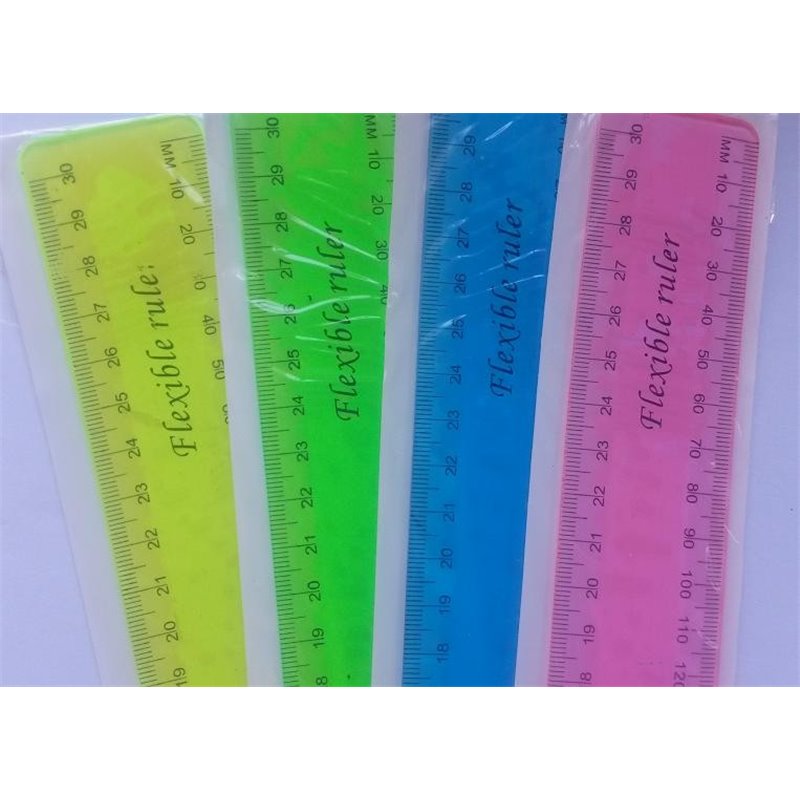 Marlin - Flexible Ruler - 30cm - Pink