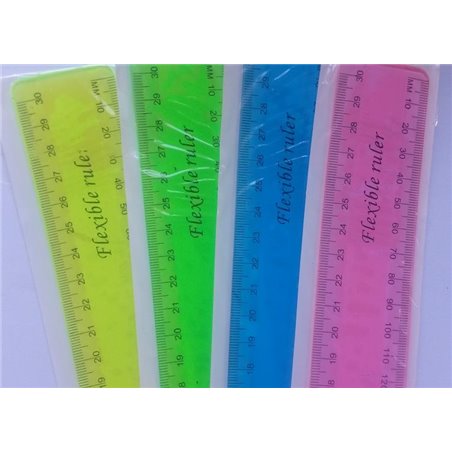 Marlin - Flexible Ruler - 30cm - Pink