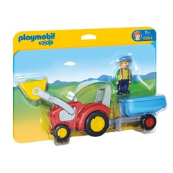 Playmobil 123 - Tractor with Trailer