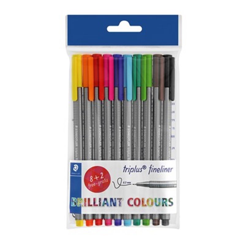 Staedtler Triplus Fineliner 10s
