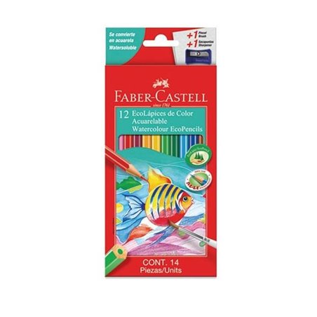 Faber-Castell Watercolour Eco-Pencils Set (12)