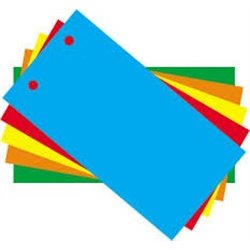 File Dividers - Assorted Bright Colours (Pack of 100)