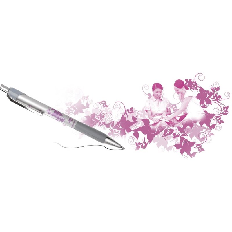 Pen - Papermate Design - Metal & Style (Pink & Grey)