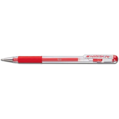 Pen - Pentel - Hybrid Gel Grip 0.8 - Red
