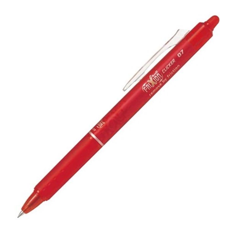 Pilot Frixion Red Clicker Erasable Rollerball Gel Pen