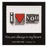 Christian Art Gifts - "I Love You" Magnetic Picture Frame