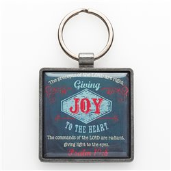Christian Art Gifts - Metal Keyring - Joy