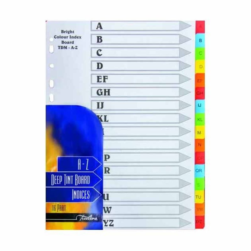 Treeline - A-Z Deep Tint Board Indices