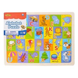 Large Wooden Alphabet Puzzle in Tray