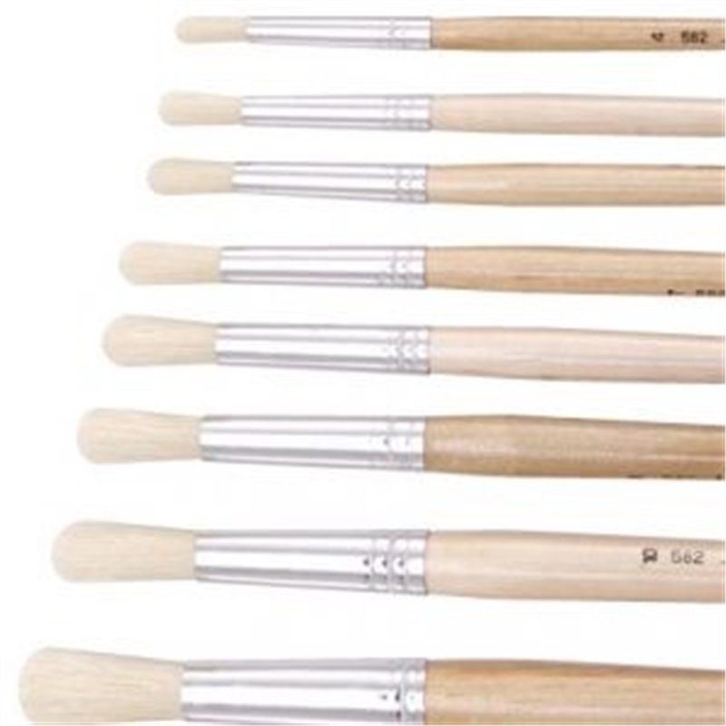 Wooden Paint Brush - Round, No. 12 (EACH)