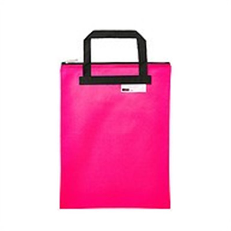 Meeco - Library / Book Carry Bag with Zip - Neon Green