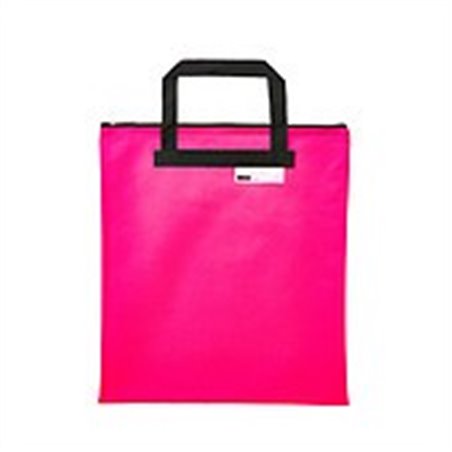 Meeco - XL Library / Book Carry Bag with Zip - Pink