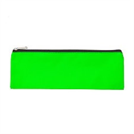 Meeco - Large Nylon Pencil Bag - Neon Green