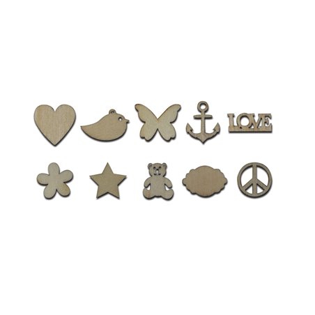 Dala - Mini Woodcut Shapes (20 pcs)