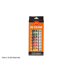 Dala - Craft Supplies - Oil Painting Tube Set (12 x 12ml)