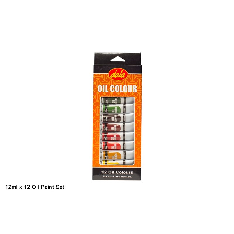 Dala - Craft Supplies - Oil Painting Tube Set (12 x 12ml)