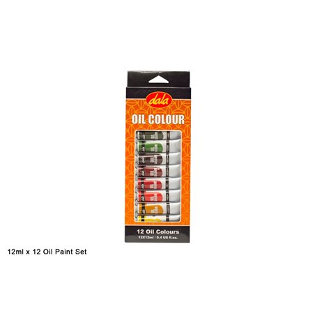 Dala - Craft Supplies - Oil Painting Tube Set (12 x 12ml)
