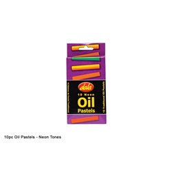 Dala - Craft Supplies - Oil Pastels (10 Neon Colours)