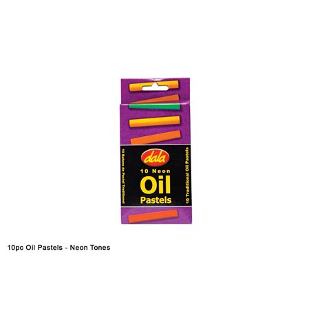 Dala - Craft Supplies - Oil Pastels (10 Neon Colours)