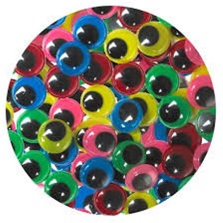 Dala - Googly Eyes - Colours (12mm, 10pcs)