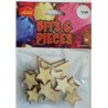 Dala - Woodcut Shapes - Stars (12 pcs)