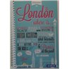 Marlin A6 Spiral Notebook - London