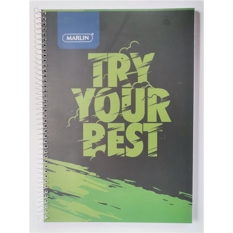 Marlin A5 Spiral Notebook - Today will be Awesome