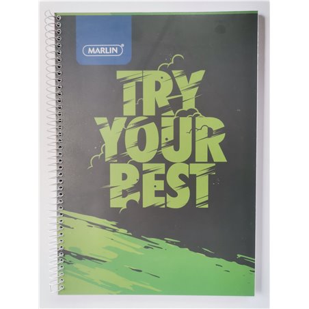 Marlin A5 Spiral Notebook - Today will be Awesome