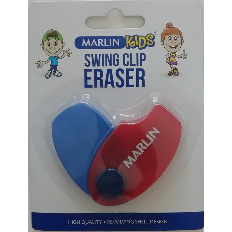 Marlin Swing Eraser - Blue & Red