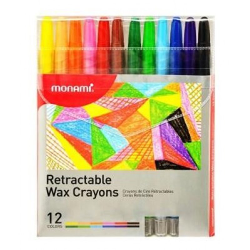 MonAmi - Retractable Wax Crayons (12)