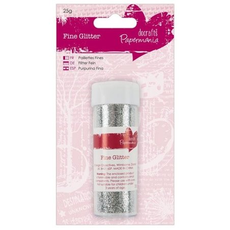DoCrafts - Papermania - Fine Glitter (Silver, 25g)