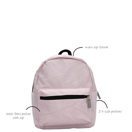 Jenam Easter - Mini Bunny Backpack - Pink Stripe