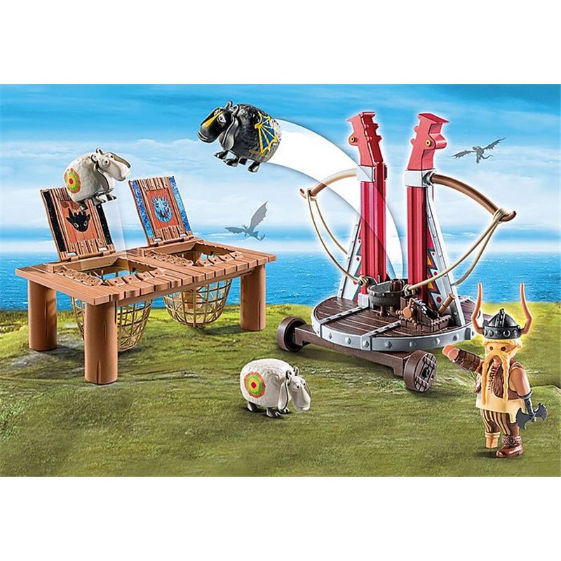 Playmobil Dreamworks Dragons - Gobber the Belch with Sheep Sling