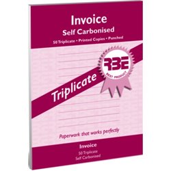 RBE Invoice A5P (Self Carbonised, 50 Triplicate)