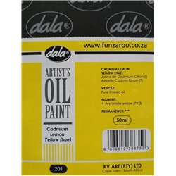 Dala - Oil Paint - Cad Lemon Yellow 201 (50ml)