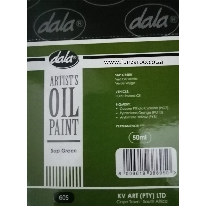 Dala - Oil Paint - Permanent Light Green 604 (50ml)