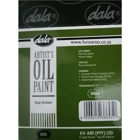 Dala - Oil Paint - Permanent Light Green 604 (50ml)